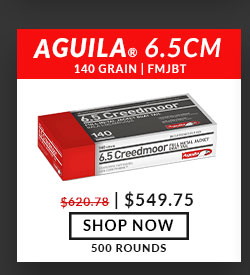 Aguila - 6.5 Creedmoor - 140 Grain - FMJBT - 500 Rounds