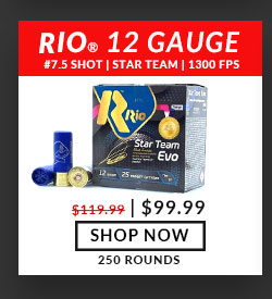 Rio - Star Team Evo 32 HV - 12 Gauge - #7.5 Shot - 2-3/4 - 1-1/8oz. -1300 FPS - 250 Rounds
