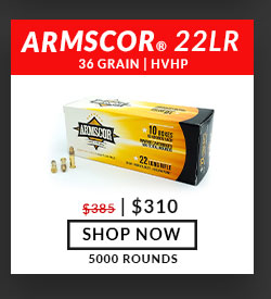 Armscor - 22 Long Rifle - 36 Grain - HVHP - 5,000 Rounds