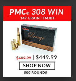 PMC - Bronze - 308 Win - 147 Grain - FMJBT - 500 Rounds