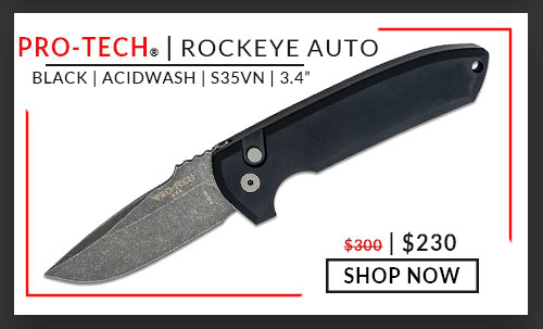 Pro-Tech – Rockeye Auto – Black – Acidwash – S35VN – 3.4