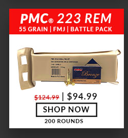PMC - Bronze - 223 Rem - 55 Grain - FMJ - Battle Pack - 200 Rounds