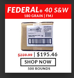 Federal - Independence - 40 S&W - 180 Grain - FMJ - 500 Rounds