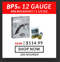 BPS Ammunition - 12 Gauge - #00 Buck Shot - 2-3/4
