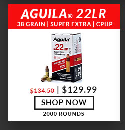 Aguila - Super Extra - 22 Long Rifle - 38 Grain - CPHP - 2000 Rounds