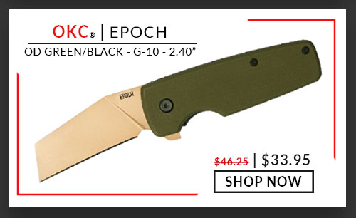 Ontario Knife Company - Epoch - OD Green/Black - G-10 - D2 - 2.40