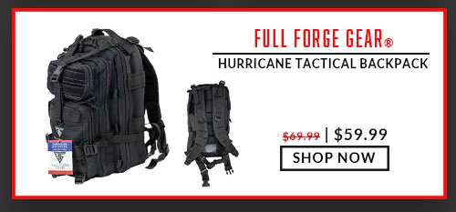 Full Forge Gear - Hurricane Tactical Backpack - Black