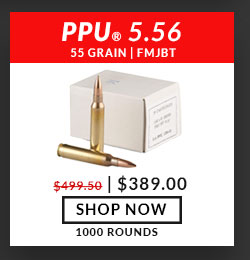 Prvi Partizan (PPU) - 5.56x45mm - 55 Grain - FMJBT - M193 - 1,000 Rounds