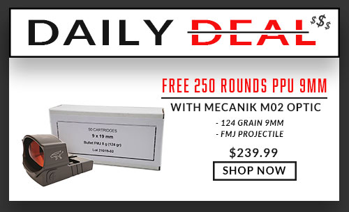 FREE 250 Rounds PPU-9mm-124-Grain with Mecanik-M02