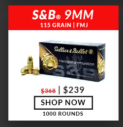 Sellier & Bellot - 9mm - 115 Grain - FMJ - 1,000 Rounds