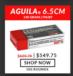 Aguila - 6.5 Creedmoor - 140 Grain - FMJBT - 500 Rounds