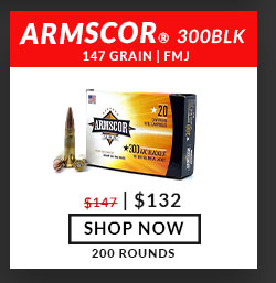Armscor - 300 Blackout - 147 Grain - FMJ - 200 Rounds