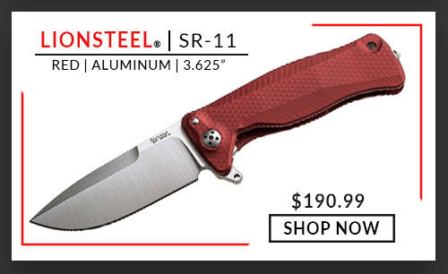 LionSteel - SR-11 - Red - Aluminum - Sleipner - 3.625