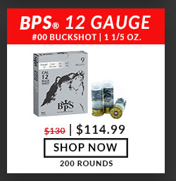 BPS Ammunition - 12 Gauge - #00 Buck Shot - 2-3/4