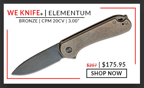 WE Knife Co. - Elementum - Bronze - CPM 20CV - 3.00