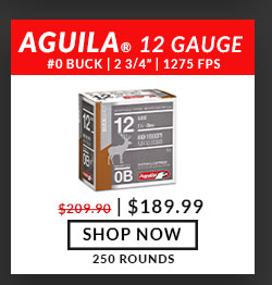 Aguila - 12 Gauge - #0 Buck - 2-3/4