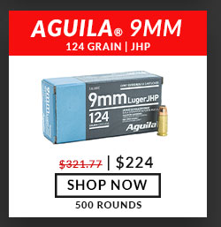 Aguila - 9mm - 124 Grain - JHP - 500 Rounds