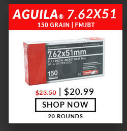Aguila - 7.62X51 - 150 Grain - FMJBT - 20 Rounds
