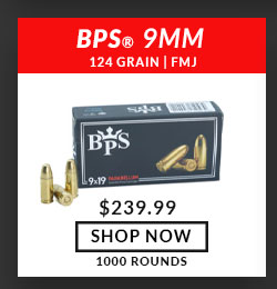 BPS - 9mm - 124 Grain - FMJ - 1000 Rounds