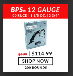 BPS Ammunition - 12 Gauge - #00 Buck Shot - 2-3/4