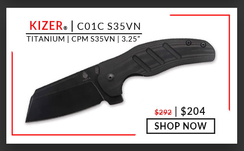 Kizer -  C01C S35VN -  Titanium -  CPM S35VN - 3.25