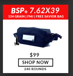 Free Savior Ammo Bag! - BSP - 7.62x39 - 124 Grain - FMJ - 240 Rounds