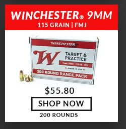 Winchester - 9mm - 115 Grain - FMJ - 200 Rounds