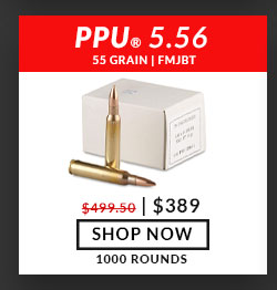 Prvi Partizan (PPU) - 5.56x45mm - 55 Grain - FMJBT - M193 - 1,000 Rounds