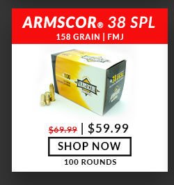 Armscor – 38 Special – 158 Grain – FMJ – 100 Rounds