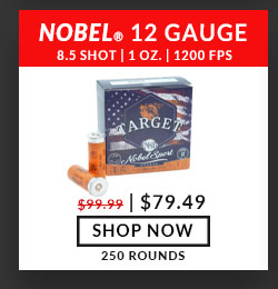 Nobel Sport - Target Low Recoil - 12 Gauge - #8.5 Shot - 2-3/4