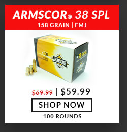 Armscor – 38 Special – 158 Grain – FMJ – 100 Rounds
