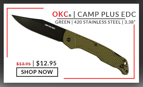 Ontario Knife Company – Camp Plus EDC – Green – GFN – 420 Stainless Steel – 3.38
