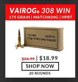 Vairog - 308 Win - 175 Grain - Sierra Match King - HPBT - 20 Rounds