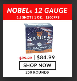 Nobel Sport - Target Low Recoil - 12 Gauge - #8.5 Shot - 2-3/4