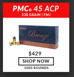 PMC - Bronze - 45 ACP - 230 Grain - FMJ - 1000 Rounds