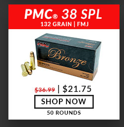 PMC - Bronze - 38 Special - 132 Grain - FMJ - 50 Rounds