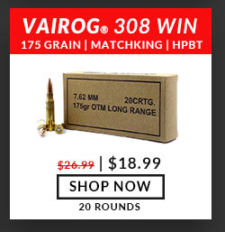 Vairog - 308 Win - 175 Grain - Sierra Match King - HPBT - 20 Rounds