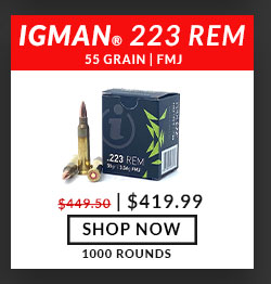 Igman - 223 Rem - 55 Grain - FMJ - 1000 Rounds