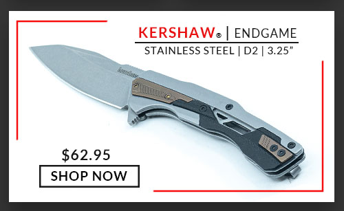 Kershaw - Endgame - Stainless Steel/GFN - Stonewash - D2 - 3.25