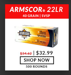 Armscor - 22 Long Rifle - 40 Grain - SVSP - 500 Rounds