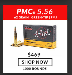PMC - X-TAC - 5.56x45mm - M855 - Green Tip - 62 Grain - FMJ - 1000 Rounds