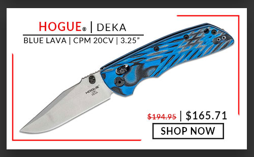 Hogue - Deka - G-Mascus Blue Lava - G-10 - CPM 20CV - 3.25