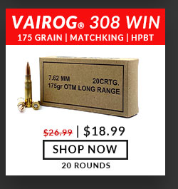 Vairog - 308 Win - 175 Grain - Sierra Match King - HPBT - 20 Rounds