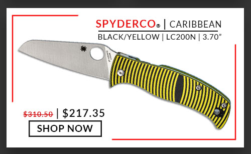 Spyderco - Caribbean - Black, Yellow - G-10 - LC200N - 3.70