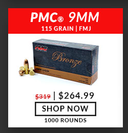 PMC - Bronze - 9mm - 115 Grain - FMJ - 1000 Rounds