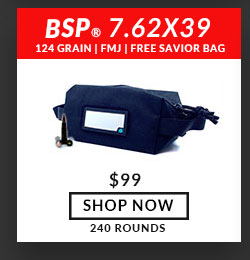 Free Savior Ammo Bag! - BSP - 7.62x39 - 124 Grain - FMJ - 240 Rounds