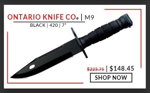 Ontario Knife Company - M9 - Black - 420 - 7
