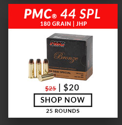 PMC - Bronze - 44 Special - 180 Grain - JHP - 25 Rounds