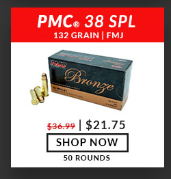 PMC - Bronze - 38 Special - 132 Grain - FMJ - 50 Rounds