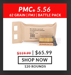 PMC - X-TAC - 5.56x45mm - M855 - Green Tip - 62 Grain - FMJ - Battle Pack - 120 Rounds